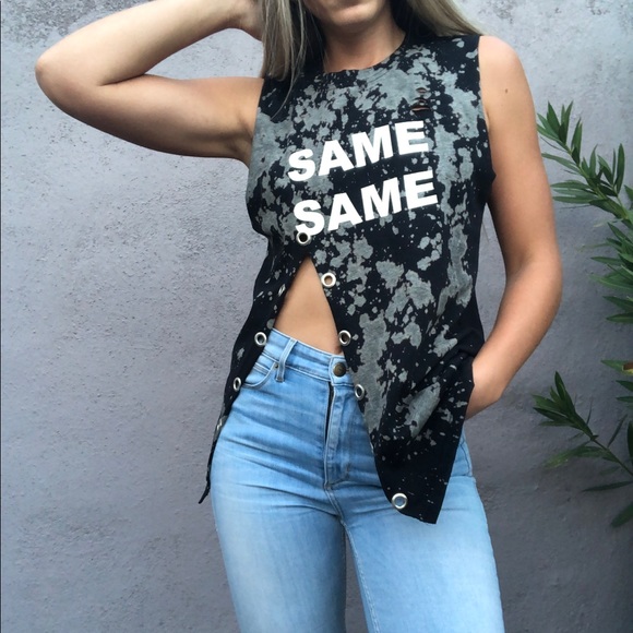 Same same but different acid wash front slit tank - Picture 1 of 6